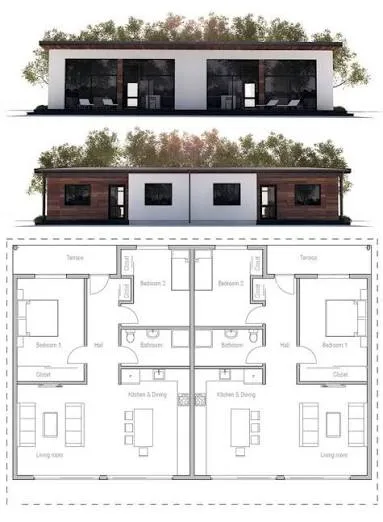 Demi Detached Duplex Plans Demi Detached Duplex Plans